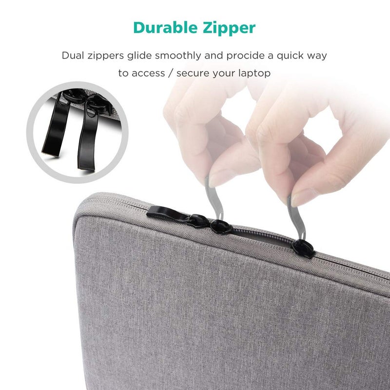 NIDOO 15" 16" Laptop Sleeve Case Notebook Protective for 15" MacBook Air M2 2023/15" MacBook Pro / 16" MacBook Pro M2 M1 / 15" Surface Laptop 3/16" ThinkPad Z16 / Yoga 7i / 15.6 Dell XPS 15 / HP - Image 4